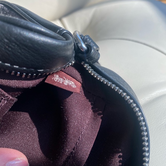 Coach Signature Black and Gray Crossbody Bag - Picture 8 of 10